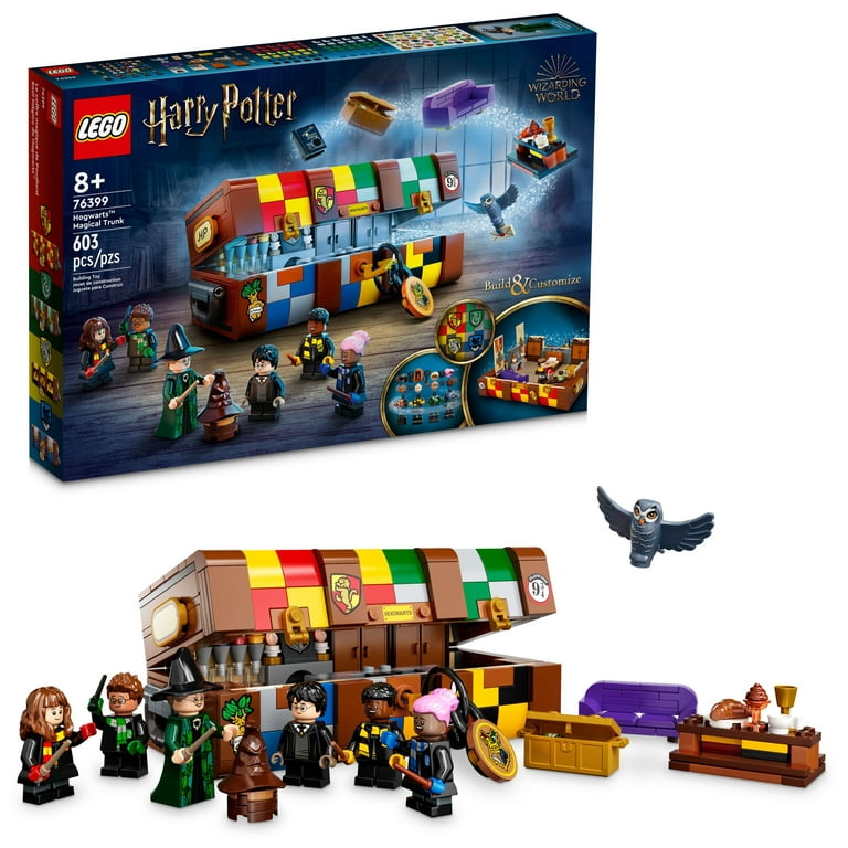 rustfri at klemme tunge LEGO Harry Potter Hogwarts Magical Trunk 76399 Luggage Set, Personalisable  Toy, Gift Idea for Kids, Girls & Boys with Movie Minifigures and House  Colors - Walmart.com