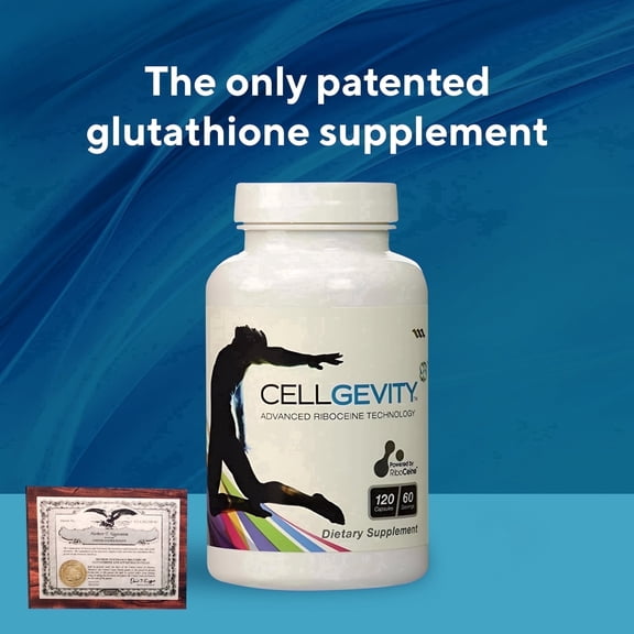 Max International Cellgevity, Advanced Glutathione Support with RiboCeine & Antioxidants | Supports Cellular Health | 120 Vegetable Capsules, 60 Servings