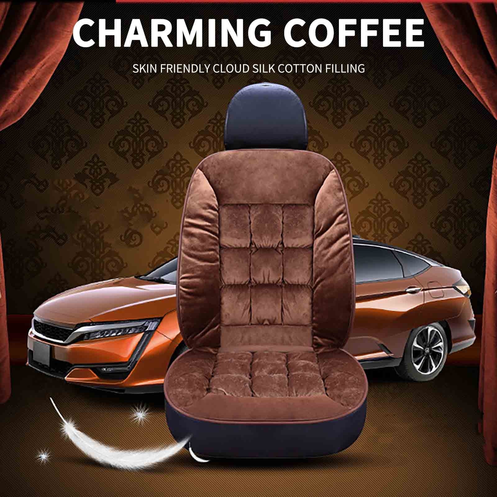 COM1950s Car Seat Covers for Winter,Warm and Insulated Plush Car Seat Cover,Soft Automatic Protective Cover for Front and Rear Seat Cushions Car Seat Cover Winter Front Car Seat Covers