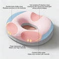 thumbnail image 5 of Blue Double Layer Donut-Shaped Memory Foam Seat Cushion,U-Cutout Tailbone Pressure Relief Pad,Ergonomic Contoured Support Cushion for Office Chair,Car Seat&Extended Sitting(17.32*15.75*2.95 in), 5 of 6