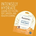 thumbnail image 4 of Aveeno Repairing CICA Foot Mask with Prebiotic Oat and Shea Butter, Moisturizing Foot Mask for Extra Dry Skin, (Pack of 2), 4 of 9