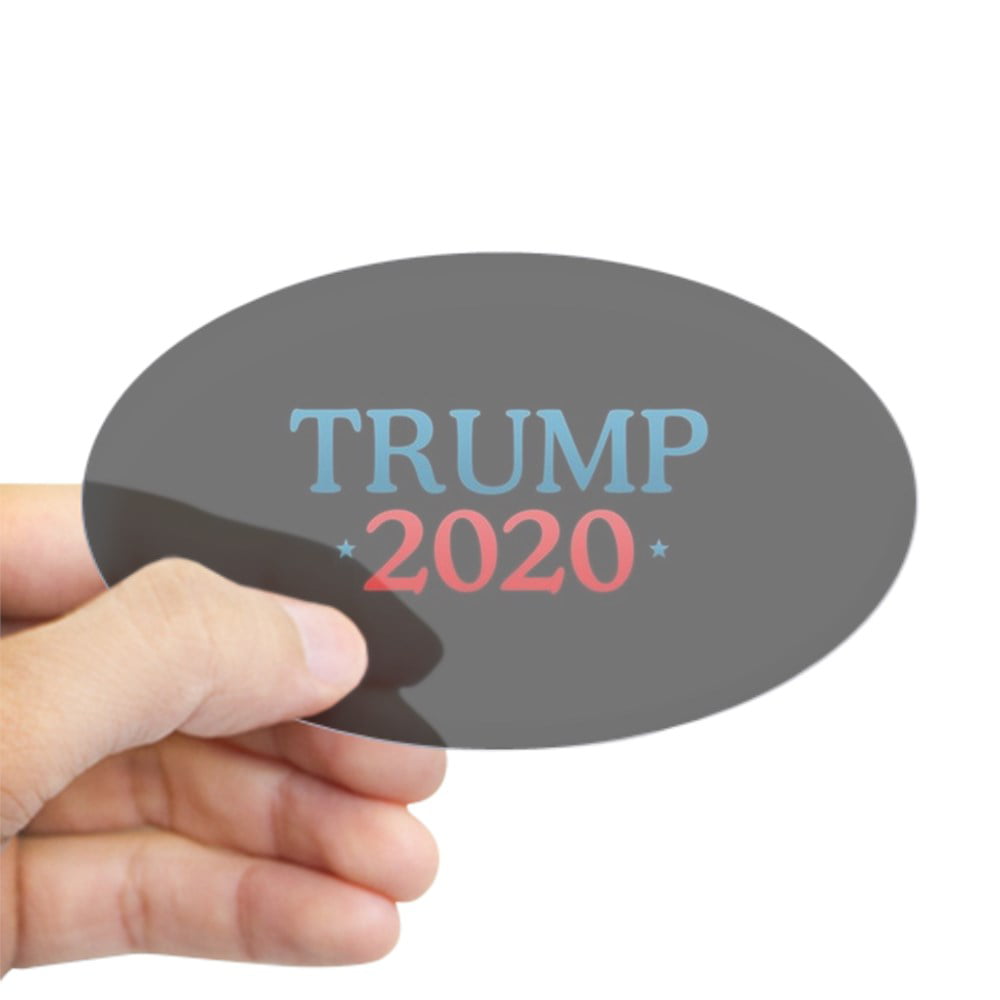 2025702752 Oval CafePress Donald Trump For President 2020 Sticker 