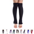 thumbnail image 3 of Peplum Frill Long Crop Mujeres Tejer Medias Calcetines sin dedos Botas Pila Chica Medias Noticed PS11641-06, 3 of 7