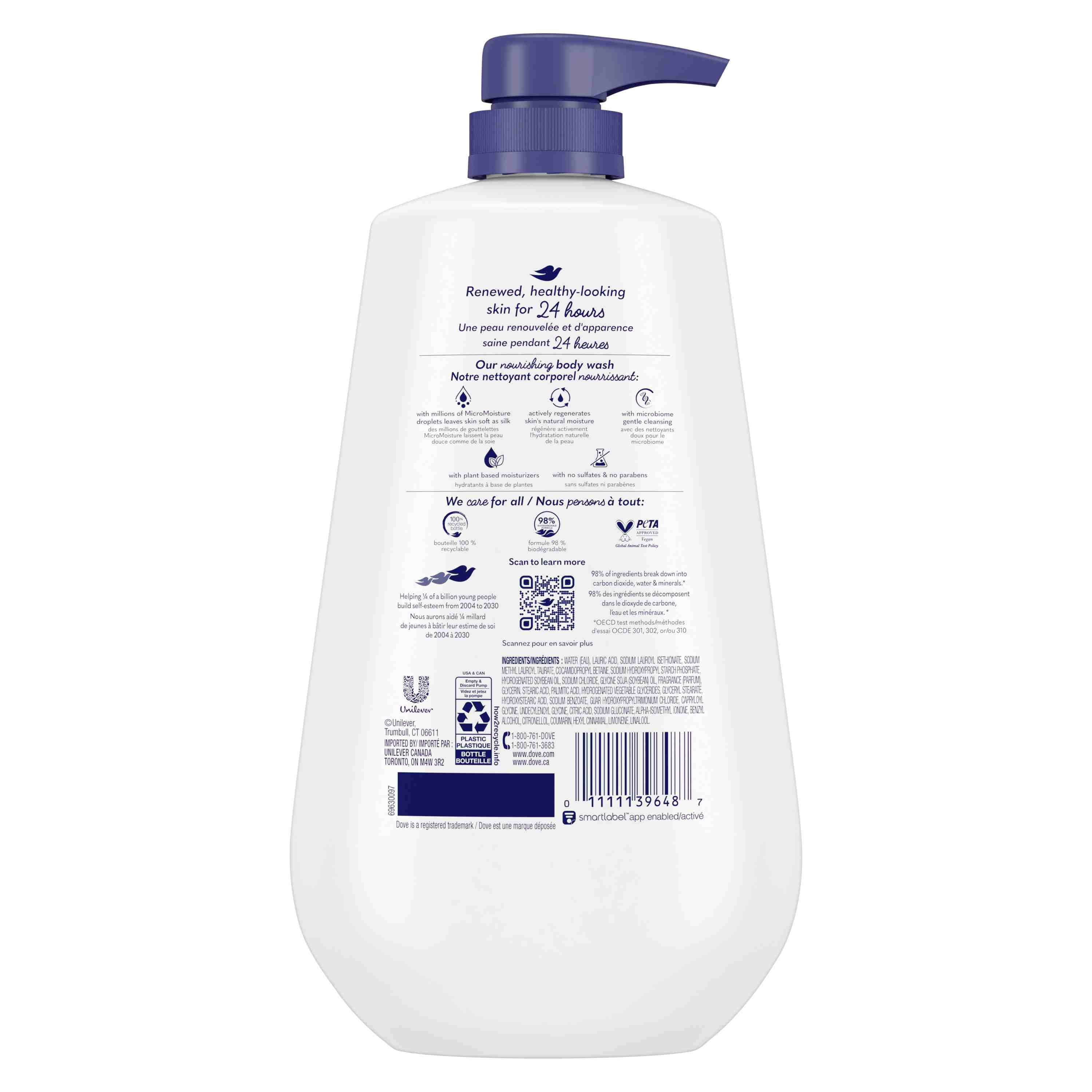 Dove Deep Moisture Body Wash with Pump Deep Moisture 30.6 fl oz Pack of 2