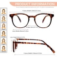 thumbnail image 3 of 5 Pack Fashion Blue Light Blocking Reading Glasses for Women Men Spring Hinge Eyeglasses Anti UV Computer Readers, 3 of 8