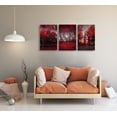thumbnail image 4 of Wall Art Red Forest Framed Canvas Painting  for Home Decorations Wall Decor 12x16inchx3 Panels, 4 of 4
