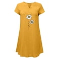 thumbnail image 4 of Sexy Vestidos Cortos de Verano para las Mujeres 2025 Moda Suelta de Ocio Vestido de Manga Corta con Cuello en V, Vestido Casual de Rodilla, 4 of 8