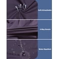 thumbnail image 2 of Little Donkey Andy Women's Lightweight Softshell Jacket Windbreaker for Running Travel Hiking, Windproof, Waterproof (Dark Purple S), 2 of 8
