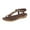 Coffee, variant on Womens Sandals Shoes Comfort Walking Non Slip on Casual Jeweled Bohemian Dress Flats Red 8.5