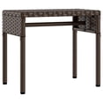 thumbnail image 3 of vidaXL Chaise Longue avec Auvent et Table en Rotin Poly Brun, 3 of 5