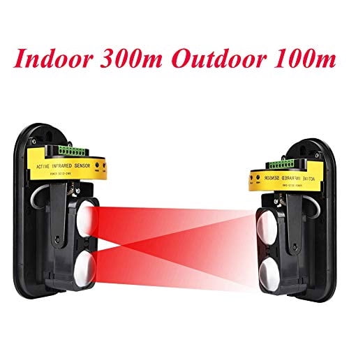 Alarma De Seguridad Con Triple Haz Infrarrojo - Detector Interior/exterior, 250m, 12-24V DC/AC