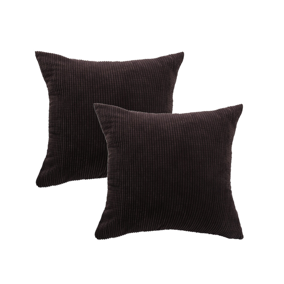 Unique Bargains 2Pack Corduroy Decorative Throw Pillow