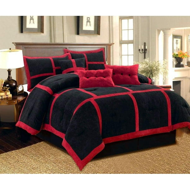 Dawn California King Size 7 Piece Micro, Bed In A Bag King Size Comforter Sets