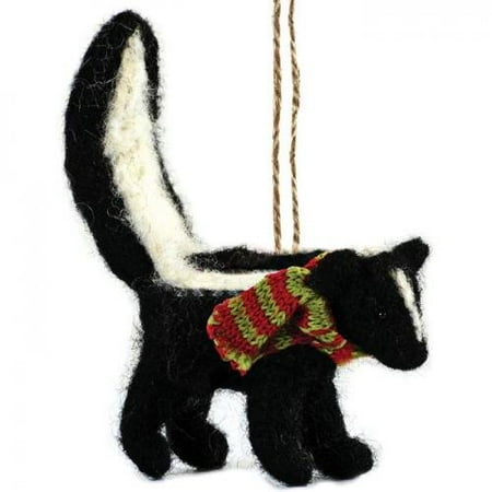 Outside Inside 99258 Felted Raccoon Ornament