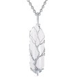 thumbnail image 6 of Necklaces for Women Men 2026 Fashion Wire Wrapped Hexagonal Natural Stone Pendant Necklace Jewelry Gift, 6 of 7