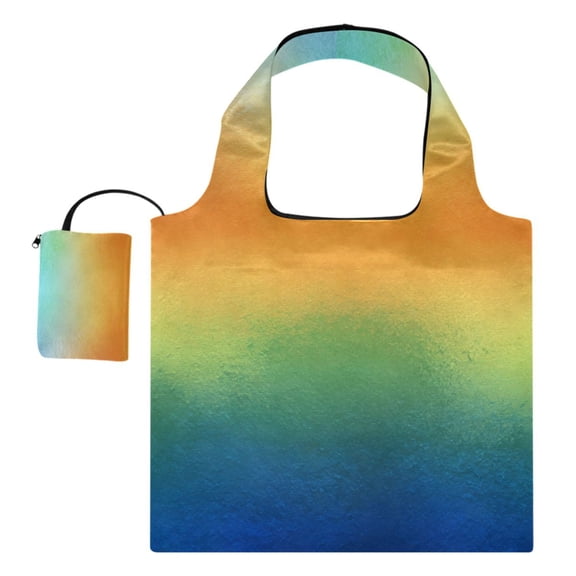 Large Capacity Print Tote Bag,Lightweight Portable Foldable Shopping Bag Vibrant Colors