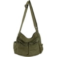thumbnail image 1 of EcoNesxp Large Hobo Messenger Bag Unisex Canvas Messenger Bag, 1 of 5