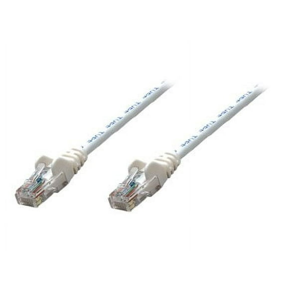 Intellinet Network Solutions 320696 Cat.5e UTP Patch Cable - Category 5e for Network Device - 10 ft - 1 x RJ-45 Male Network - 1 x RJ-45 Male Network - Gold-Plated Contacts - White
