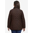 thumbnail image 2 of Jessica London Women's Plus Size Snap-Front Quilted Coat, 2 of 3
