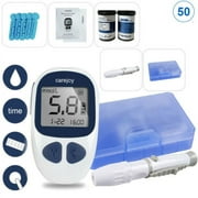 Electronic Glucometer Digital Blood Glucose Monitor Diabetes Test Meter Monitor Kit With 50 FREE test strips,Lancets