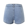 thumbnail image 6 of ZRBYWB Womens Shorts Women Fashion Casual Comfortable Design Nailing Beads Slim Jeans Shorts Comfort, 6 of 7