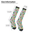 thumbnail image 5 of Balery Watercolor Flowers Printed Novelty Socks Men's Women's Crew Socks Sports Socks Knee High Socks Cotton Socks Quirky and Cool Socks, 5 of 9