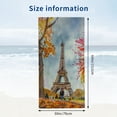 thumbnail image 3 of PHYHOO Watercolor Eiffel Tower Large Lightweight Microfiber Towel Super Absorbent Sand Free Thin Quick Dry Pool Towel for Beach Travel Sports Pool Bath Camping 30x60in, 3 of 8