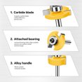 thumbnail image 3 of 5Pcs 8mm Shank T Slot Router Bit With Bearing Wood Slotting Milling Cutter T Type Rabbeting Woodwork Tools For Wood, 3 of 7