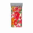 thumbnail image 2 of Flower Bedding Set with Sheet & Covers, Watercolor Styled Effect Floral Theme Flowers and Leaves Pattern Art, Printed Bedroom Decor 2 Shams, 4 Sizes, Red and Orange, by Ambesonne, 2 of 3