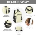 thumbnail image 4 of JIALIOU 14" Laptop Backpack Waterproof Airline Approved Stylish Casual Daypack for Travel Business College Work, Yellow Blue Polka Dot, 4 of 8