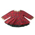 thumbnail image 4 of Chaud Princesse Enfants Bébé Filles Robe de Fourrure de Velours Robes de Soirée à Manches Longues Rouge, 4 of 6