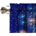 thumbnail image 5 of Christmas Snowman Curtain Valances Xmas Tree Snowflake Fireworks Winter Rustic Farmhouse Kitchen Decor Window Treatment Valances for Bedroom Living Room Bathroom 54 W x 18 L 1 Panel, 5 of 5