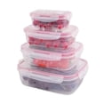 thumbnail image 2 of Typpkmm Set 4 Contenedores Recipientes Hermeticos Topper De Alimento Comida Organizador De Cocina, 2 of 3