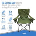 thumbnail image 3 of Silla de camping ALPS Mountaineering King Kong Green, 800 libras, 3 of 7
