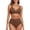 Coffee, variant on Womens Bikini with Pads – Separate Solid Swimwear, Chest Pad No Underwire, Simple Sexy Design, Ideal for Pool Swimming,Navy XL