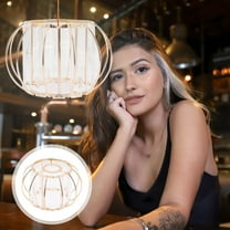 Soimiss Glass Shade for Lamp Pendant Lampshade Golden 1Pcs