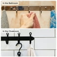 thumbnail image 7 of Uxcell 2Pack Stainless Steel Coat Hook Rack Wall Mounted with 4 Hooks Hangers, 7 of 7