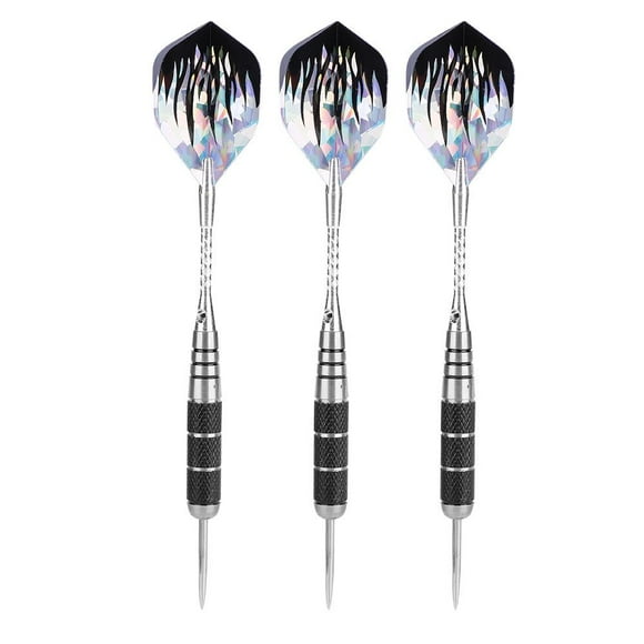 Greensen 3Pcs 153mm Professional Stainless Steel Tip Target Throwing Darts Set With 6pcs Flights ,Darts, Dart Accessories