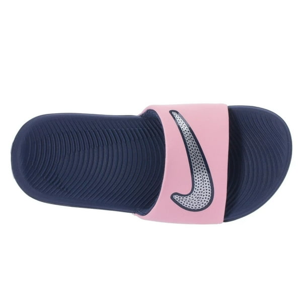 SANDALIA Nike Kawa slide Blue Pink Walmart en linea
