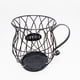 thumbnail image 5 of Matsuzay Contenedores de cesta de almacenamiento de café, estante Universal para aperitivos de escritorio, soporte de comida de fruta en forma Juegos de servir café y té Dorado, 5 of 6