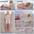 thumbnail image 2 of MOONORAH Wedge Pillow Set for Sleeping Post Surgery & Apnea，3 in 1 Memory Foam Reading Pillow, Orthopedic Bed Wedge Pillows Headboard for Acid Reflux, Leg Pain & Back Pain Relief - Gray, 2 of 9