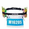 thumbnail image 4 of AONIJIE 2Pcs Triathlon Running Race Number Belt Adjustable Bib Holder with 6 Energy Gel Loops, Black+Grey, 4 of 7