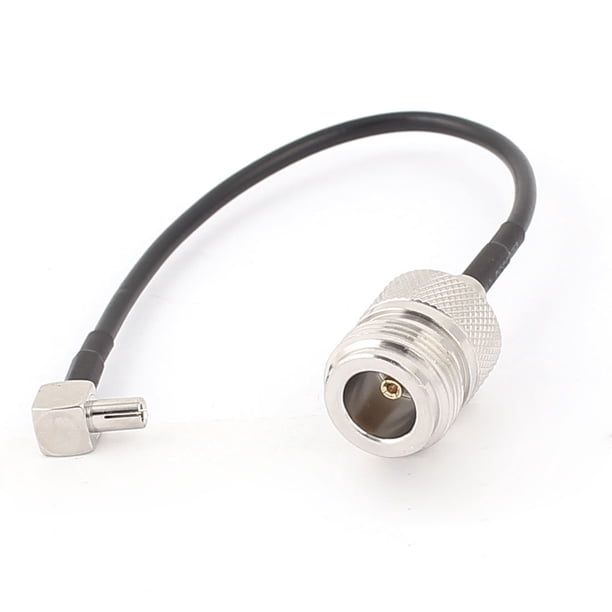 Cable pigtail coaxial RG174 de 15 cm de macho TS9 a hembra N-K