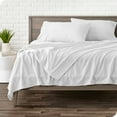 thumbnail image 4 of Bare Home  Polar Fleece Deep Pocket Sheet Set Cocoa Twin XL, 4 of 5