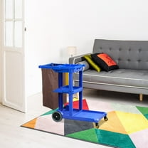 GOOHOCHY Cleaning Cart Bag Front Replacement Janitorial Cart Bag Large Capacity Commercial Cleaning Bags For Housekeeping Cart Housekeeping Carts