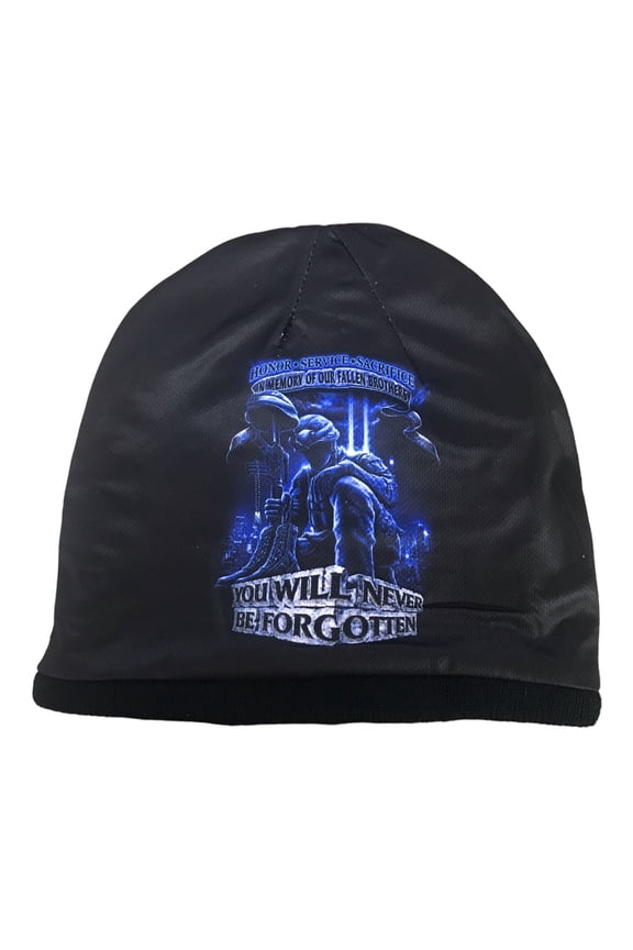 In Memory Of Our Fallen Brothers You Will Never Be Forgotten Beanie Hat Cap Lid