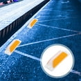 thumbnail image 4 of 6pcs Road Reflectors Driveway Markers Rectangular Road Reflector Reflective Pavement Ground Markers Road Studs Asphalt Concrete Driveway Reflectors For Street Highway, 4 of 8