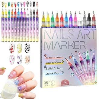 ALEX Toys Sketch It Nail Pens Glow, Five Pack, Ideal for