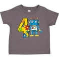 thumbnail image 3 of Inktastic 4th Birthday Robot Boys or Girls Toddler T-Shirt, 3 of 5