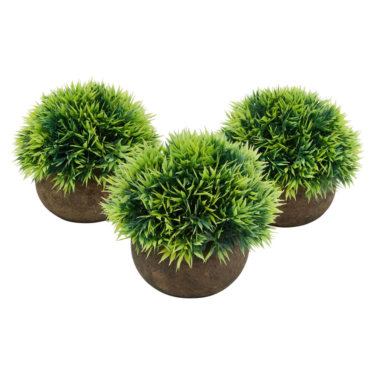 Juvale Small Artificial Potted Fake House Plant Home Decoration 3 Piece Set 